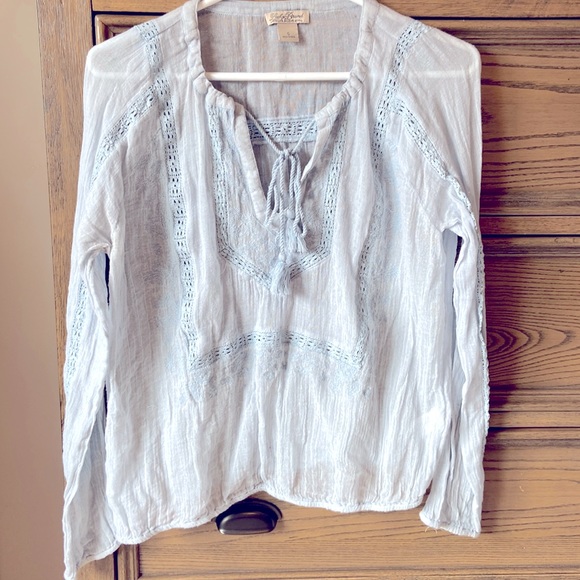 Soft blue colour blouse from Lucky Brand - Picture 1 of 3
